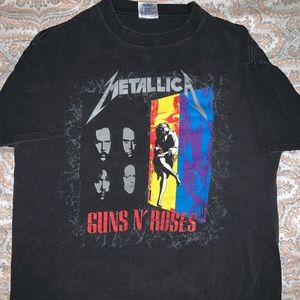 1992 Guns n Roses/Metallica concert tshirt vintage